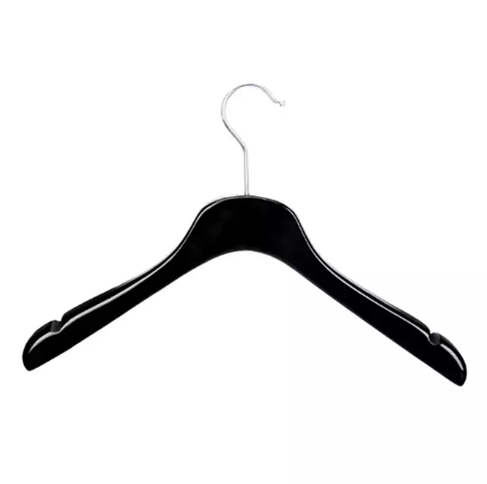 Brown Black Natural Hotel Display Wooden Top Clothes Hangers with Wide Shoulder for Coat/Suit/Jacket/Shirt