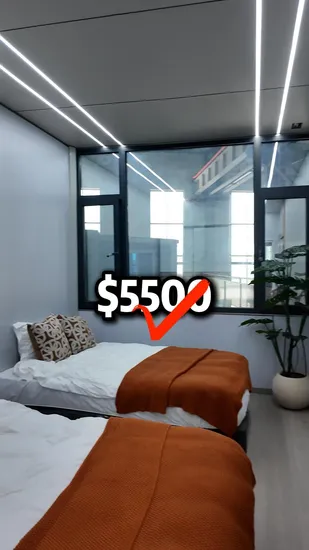 Hôtel de conteneur préfabriqué portatif de dortoir de travailleur temporaire de conception modulaire pour l'Amérique