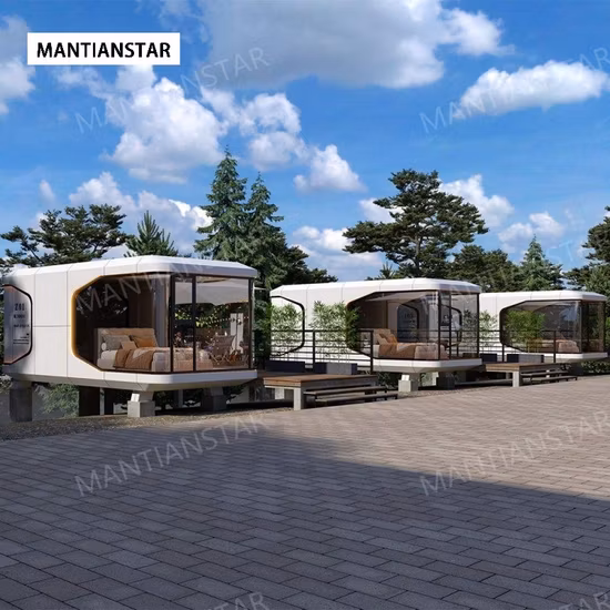 Hôtel de parc d'attraction touristique de générateurs à la maison de conteneur mobile modulaire électrique de luxe E7